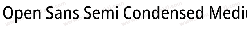 Open Sans Semi Condensed Medium字体转换